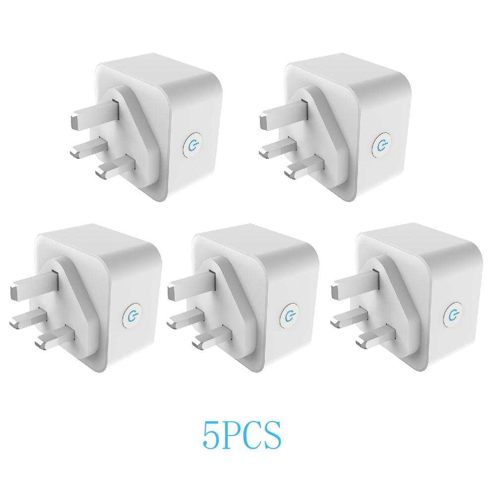 16A Tuya Smart Wifi Plug UK Wireless Control Socket Outlet with Energy Monitering Timer Function Works with Alexa Google Home