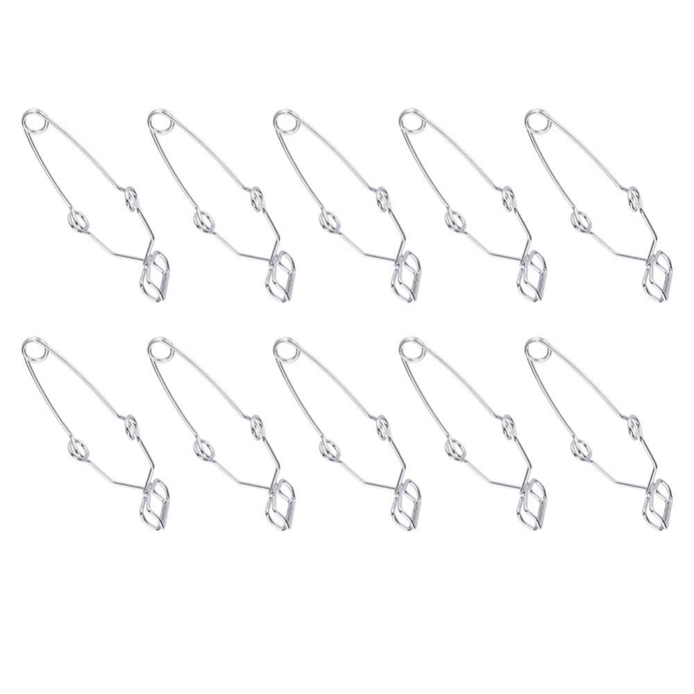 10Pcs Metal Made Metal Test Tube Holder Lightweight Centrifuge Tube Clamp  Tube Holding Use
