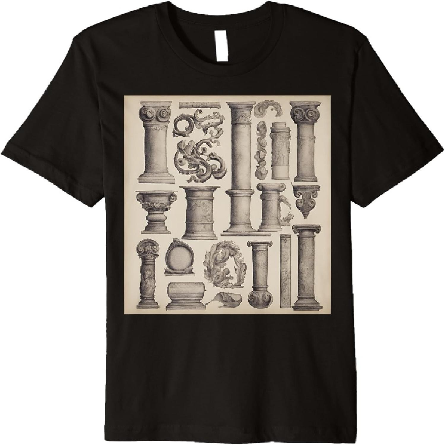 Roman Scrolls_ Ancient Wisdom Premium T-Shirt S