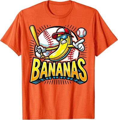 Cute Banana Graphics Banana Lover Baseball Fans Unisex T-Shirt