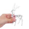 2Pcs Reindeer Christmas Decor Christmas Reindeer Ornament Deer Figurines Sitting Standing Elk Statues Home Tabletop Collectibles