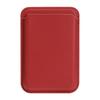 Single Ring Magnetic Card Holder for iPhone 12-16 Series PU Leather Slim Attachment