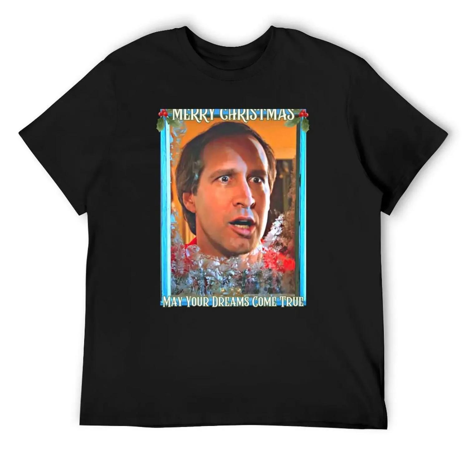 Merry Christmas May Your Dreams Come True, Clark Christmas Vacation T-Shirt plus size clothes t shirts men S
