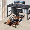 1PC cow, daisy Carpet Office Rug Mat Home Decor Area Carpet Festival Gift Office desk chair carpet Longlasting Material