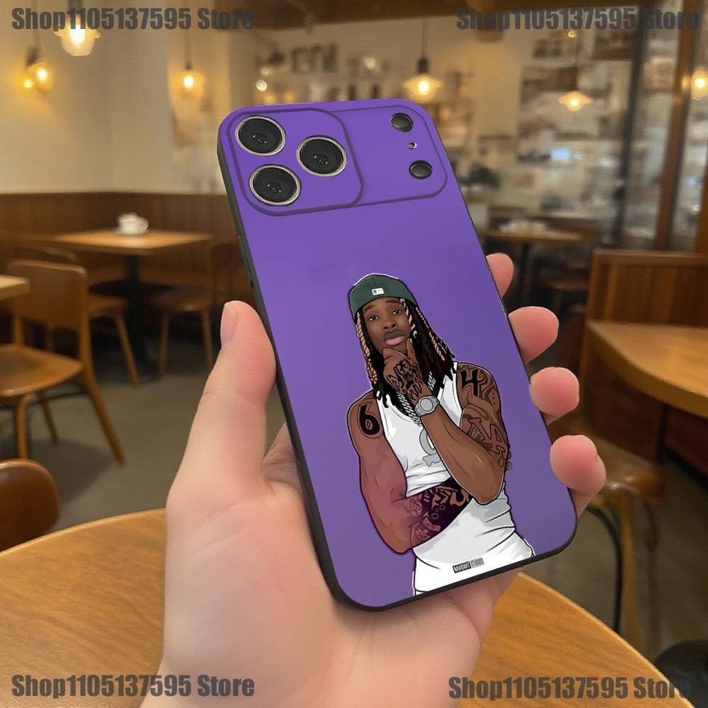Rapper K-King V-Von Grandson Phone Case For iPhone 17,16,15,14,13,12,11,Pro,XS,Max,XR,Plus,E,SE4,Mini Black Soft Cover