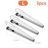 3/6/12Pcs Stainless Steel Clips, Multi-Purpose Food Storage Bag Clips, Reusable Kitchen Alligator Clip Office Binding