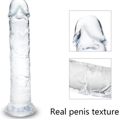 Dildo Pequeno Realista, Brinquedo Sexual Macio Realista para Iniciantes Pênis Fino Transparente com Ventosa Forte, Brinquedos e Jogos Sexuais Adultos Realistas Fofos
