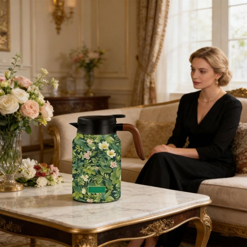 Excellent 316 Metal Tea Vessel With Leaf Strainer 1500ml Perfect For Social Gatherings And excursions