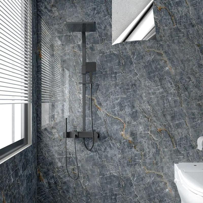 

80CM Marble Self Adhesive Waterproof Wallpaper for Bathroom Wall Deocr Kitchen Oil Proof Mould-Proof Wall Stickers Home Decor 60CMX300CM