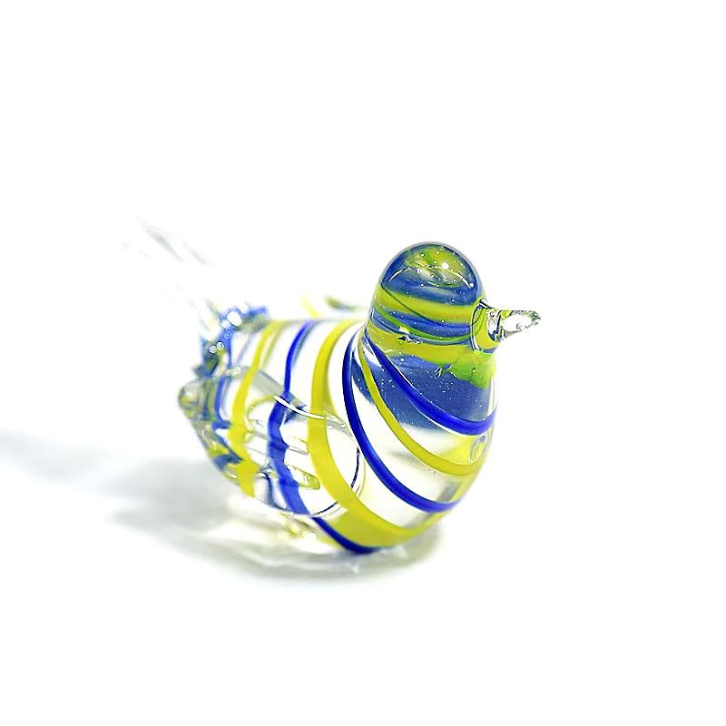Handmade Murano Glass Bird Figurine Cute Mini Animal Statue Home Desktop Ornament Indoor Living Room Art Decor Craft Collectible