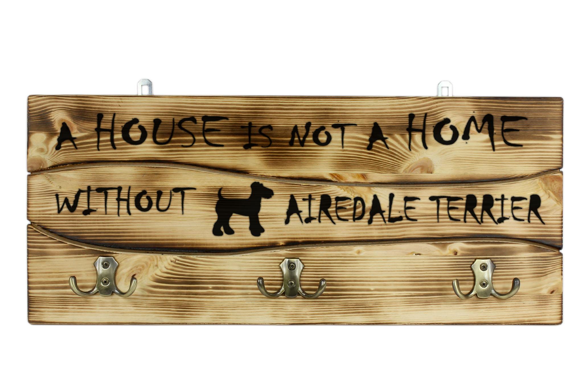 

Airedale Terrier, Bingley Terrier - clothes hanger with a dog, medal display, home decoration from the Art-Dog brand
