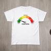 Camiseta blanca de algodón bajo en cortisol, Camiseta Medidor de Cortisol — Camiseta Medidora de Nivel de Estrés, Camiseta Baja en Cortisol, Camiseta de Nivel de Cortisol