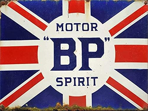 Vintage Style Retro British Motor Union Jack UK Vintage Tin Metal Sign Wall Decor Home Decoraluminum 20x30cm(7.8x11.8inch)