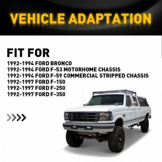 Hood Release Cable & Pull Handle For 92-96 Ford F-150 F-250 F-350 F53 F59 Bronco