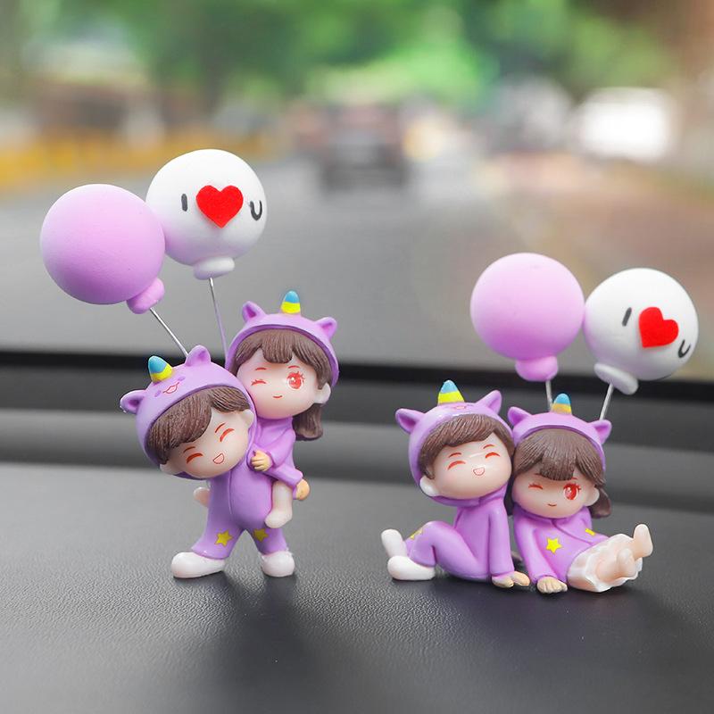 Interior Decoration Car Accessories Cute Center Console Decorations Female Couple Accessories Office Furniture Decorations