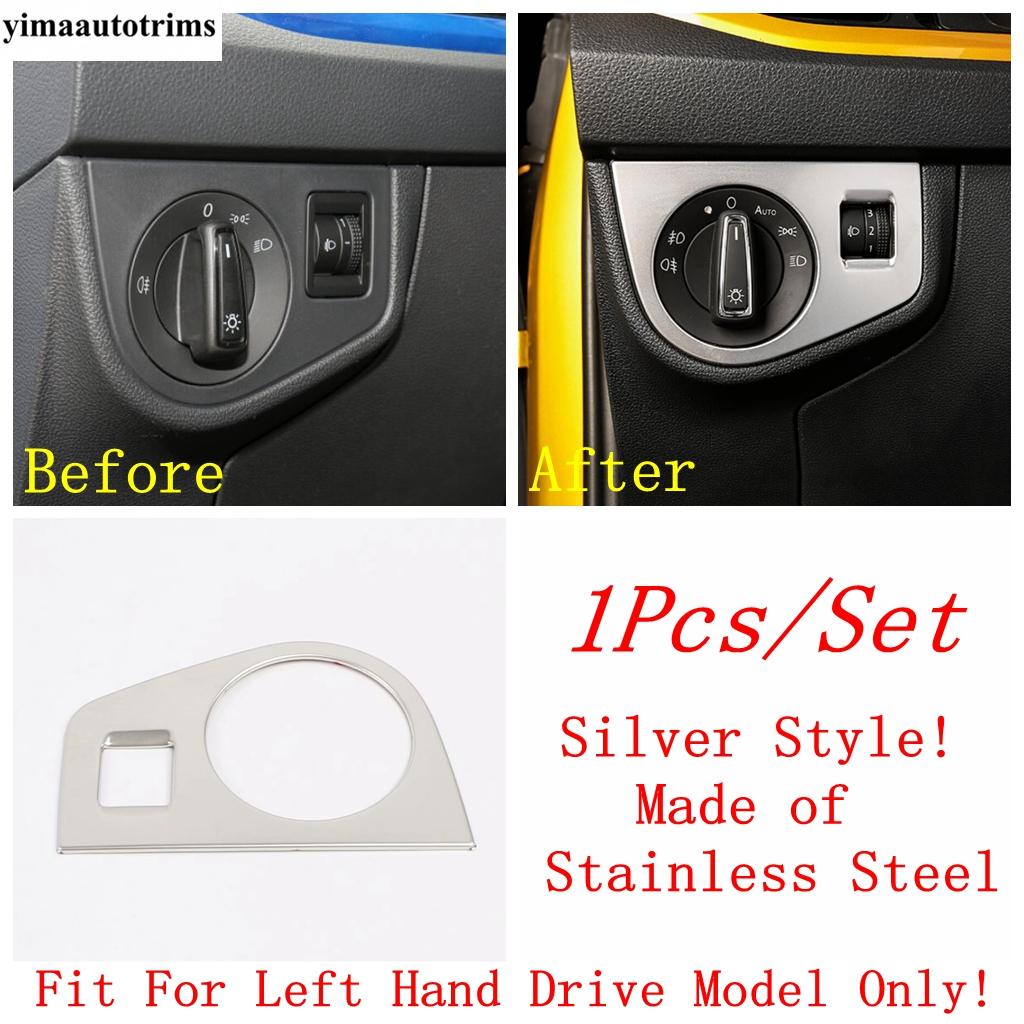 Head Lamp Button / Warning Light / Air AC Outlet Vent Cover Trim For VW Volkswagen Polo  -  Stainless Steel Accessories