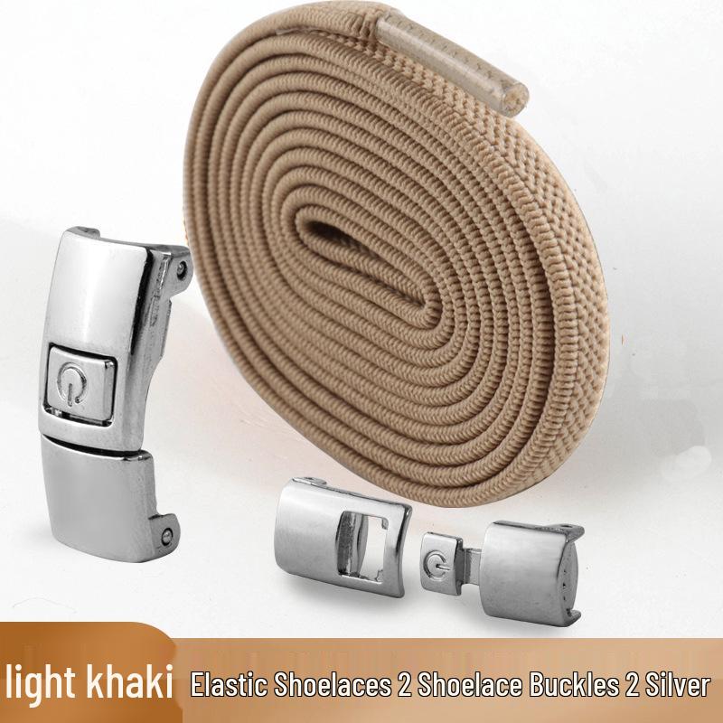 Mesh No-Tie Shoelaces with Interlock Buckle for Men & Women