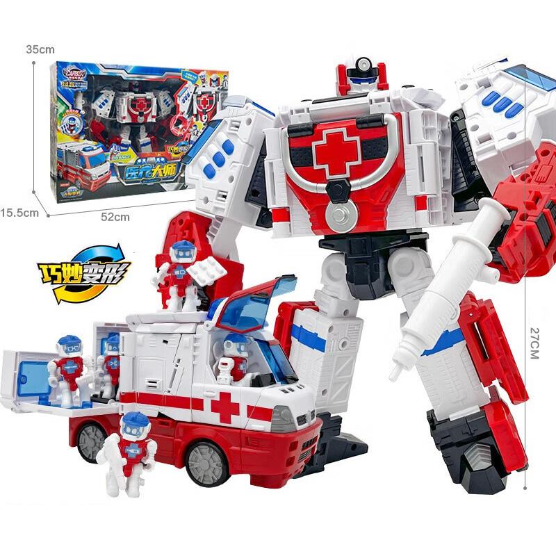 New Carbot FIENT Transformation Car To Robot Toys Action Figures Transforming Robot Police Toy for Children Gift