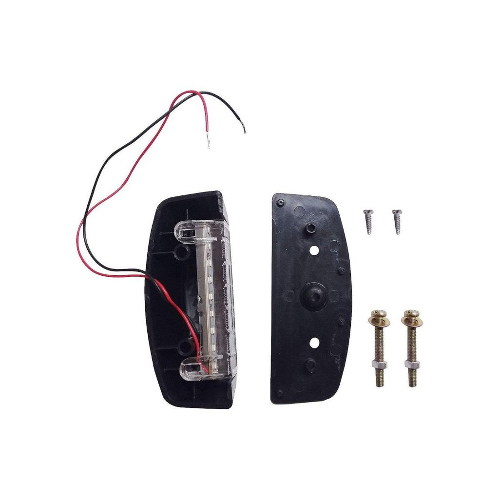 APSMOTIV LED Licence Number Plate Lamp Light 24v Trailer Truck Bus CAR E APP-12000802/12000804 (Black)