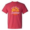 Bring On The Sunshine - Summer Beach Sunset Retro Palm Tree T Shirt