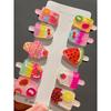 Hair clips Summer new hair accessories Cute Ice cream Ice cream Clip bangs clip duck beak clip edge clip