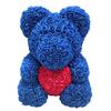 Lieblicher Großer Roter Rosenblüten-Bären Spielzeug Ornamente Geschenke für den Valentinstag 25cm Laden Geschenk am 8. März