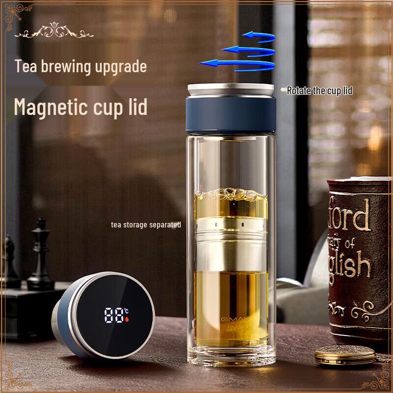 BVGMAV Double-Walled Borosilicate Glass Tea Cup