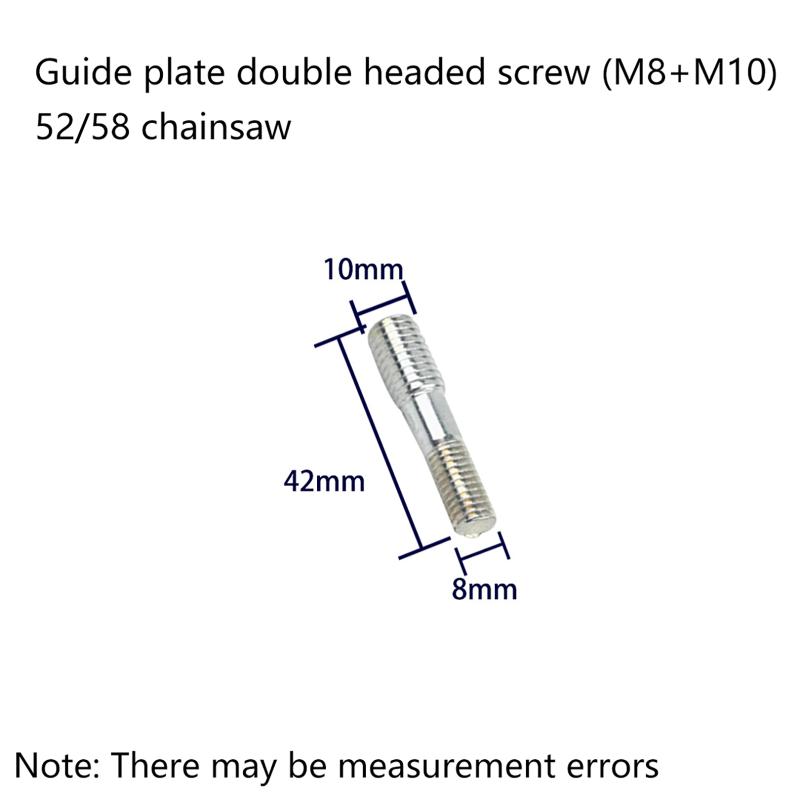 Suitable For 52/58 Chain Saw Guide Plate Double Head Screw Nuts Nut Accessories Light Equipment Household Hand Tools Parts