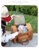 Expandable Breathable Pet Backpack: Large Capacity, Double Shoulder & Handheld for Dogs and Cats