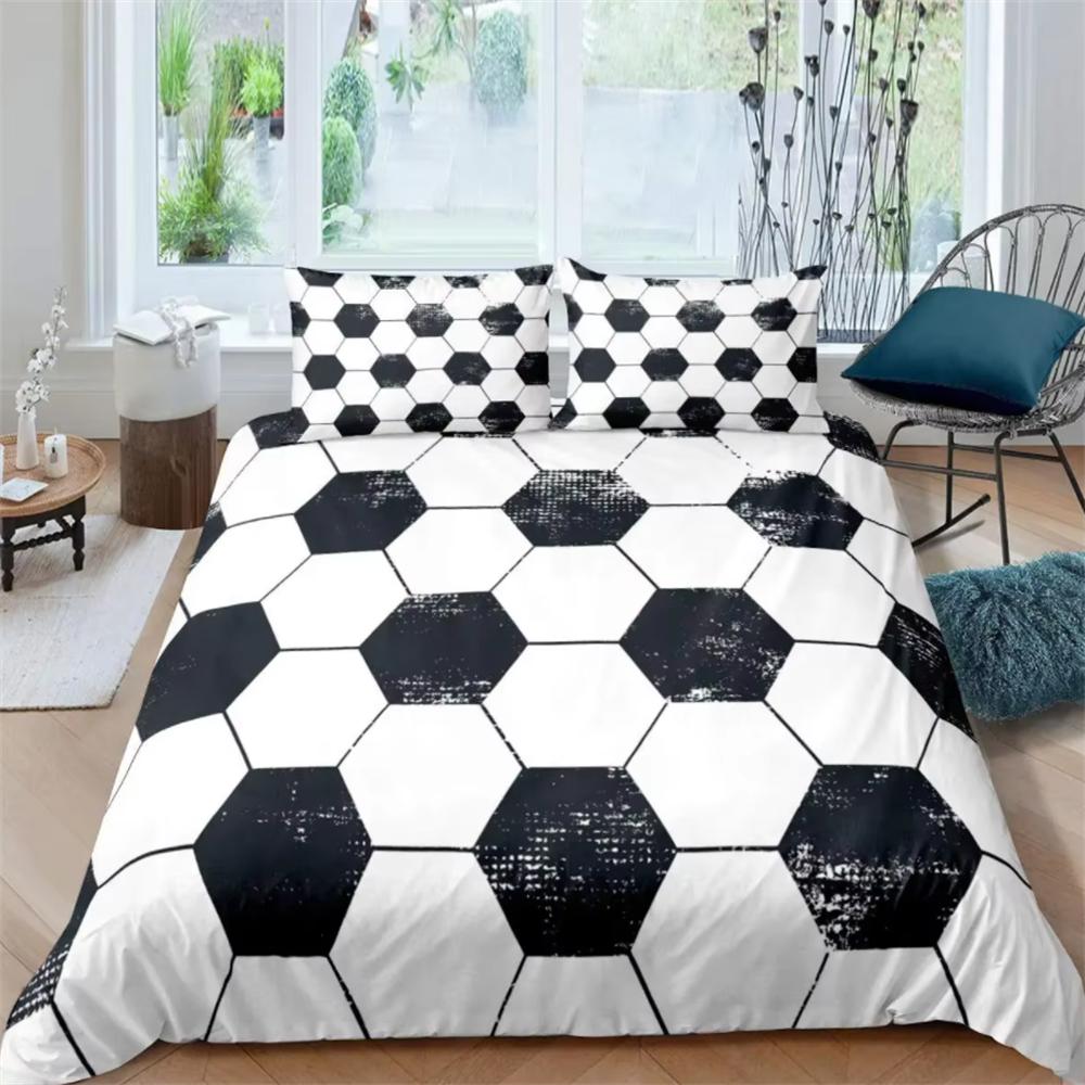 

Комплект постельного белья с красным светящимся многоугольным сетчатым узором, 135×200 Набор пододеяльника с наволочкой, 260×220 Покрывало Черный чехол на одеяло AU Double 180x210cm