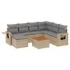 VidaXL Garden Lounge Set with Cushions 8 Pcs, Patio Sofas, Patio Furniture Set, Outdoor Furniture, Beige 3224680