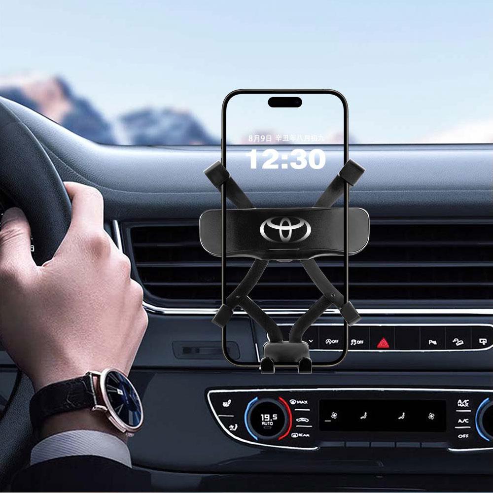 Car Air Vent Clip Mount Cell Phone Stand Phone Bracket Holder For Toyota GR Sport Gazoo Racing Yaris 86 Corolla Hilux Supra C-HR