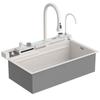 TLXT Trendy 304 Stainless Steel Single Basin Kitchen Sink