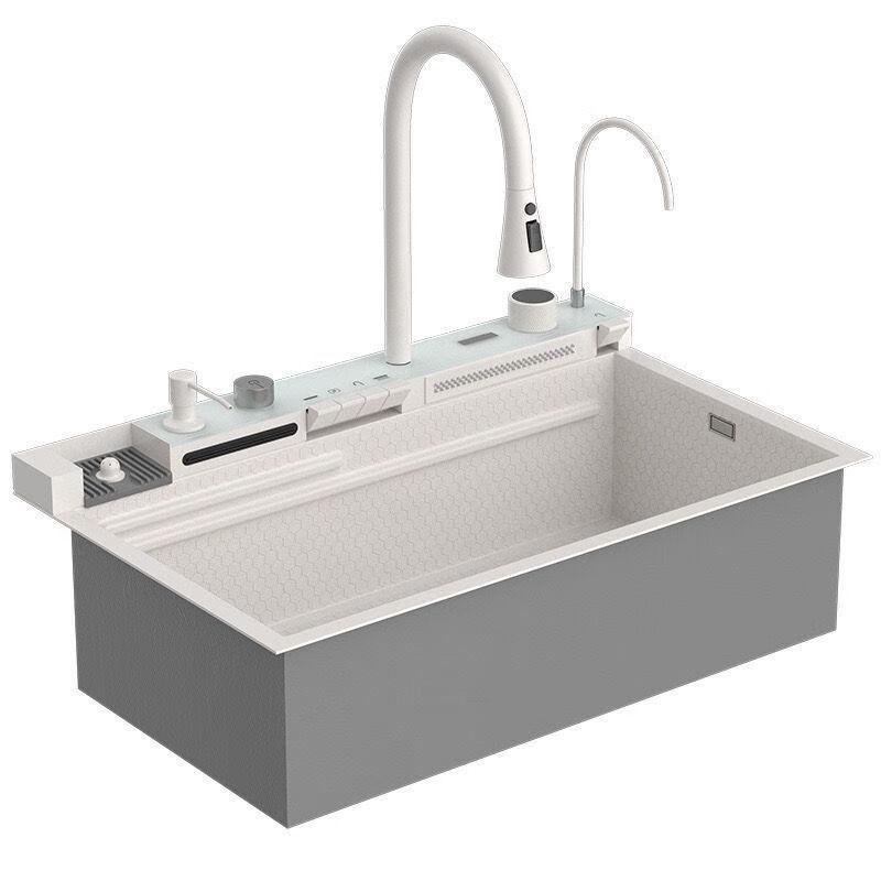 TLXT Trendy 304 Stainless Steel Single Basin Kitchen Sink