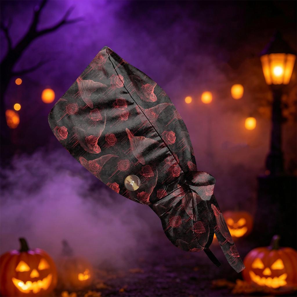 Women's Halloween Printed Ponytail for Work Shower Hair Wrap