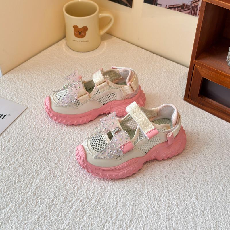 Sommer-Sneaker Neue Mode Atmungsaktive Sportschuhe Vielseitige Weiche Rutschfeste Sneaker Mädchen Süß Mittelalterliches Kind Freizeitschuhe