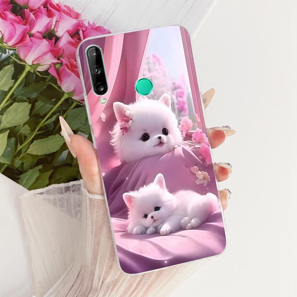For Huawei Y7p Cute Flower Butterfly Cat Painted Case For Huawei Y7P 2020 ART-L28 ART-L29 Soft Silicone TPU Phone Cases