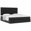 Cadre de lit - Maison Exclusive - 200x200 cm - Similicuir noir - Rangement sous le lit