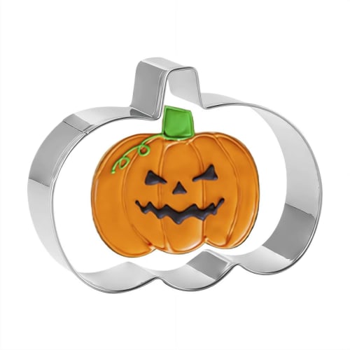 

Shnmersy Halloween Cookie Cutter, Stainless Steel Biscuit Molds, 1 Piece/Set of 6, Cat, Spider, Ghost, Pumpkin, Hat, and Bat Shapes, Baking Tools, DIY
