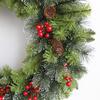 Christmas Holiday Art Wreath Decorative Lighting Simulation Wreath Festival Theme Multifunctional for Door Window Fireplace