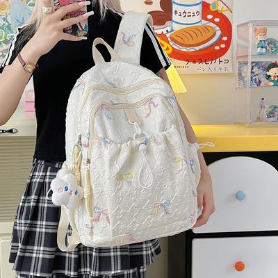 Schoolbag for Men and Women College Students Cute Versatile Large Capacity Travel Backpack