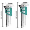 9 pezzi chiave esagonale SVCM + set di chiavi esagonali cacciavite esagonale utensili manuali chiave a L estremità sferica