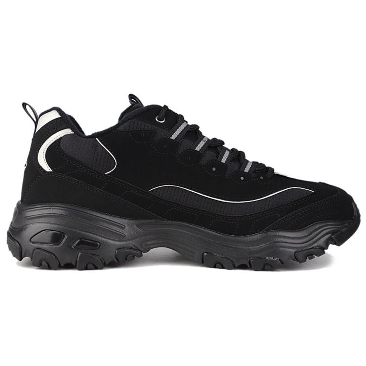 Skechers D'Lites Low Top Running Shoes Black 666063-BBK
