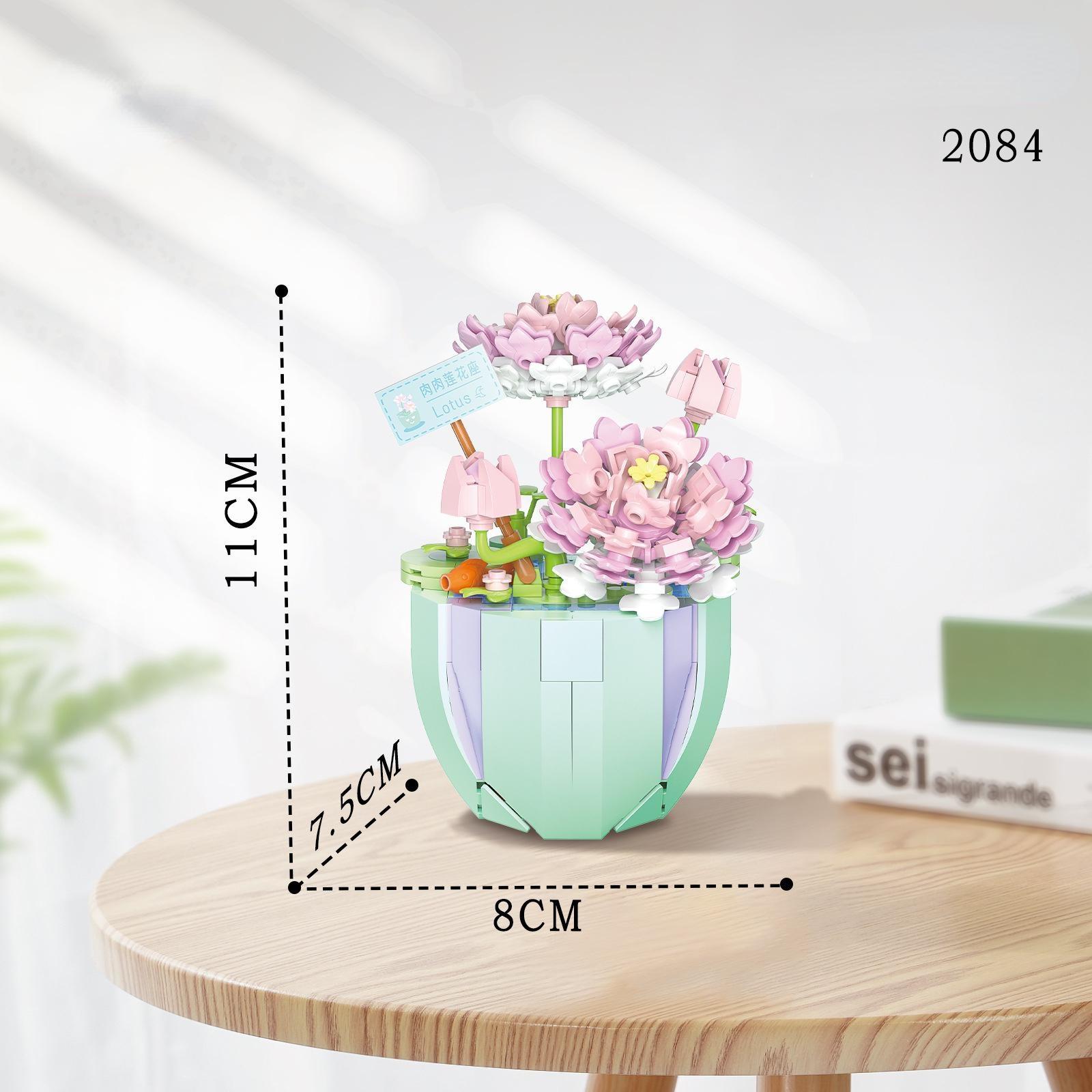 Сборка микрочастиц своими руками игрушечных горшков для посадки растений WL-2088 — фото 12