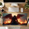 Angel Fire Xl Gaming Mouse Pad Nonslip Rubber Base Stitched Edge Waterproof Desk Mat For Pc Laptop Gamer Office Computer Accessories C92943