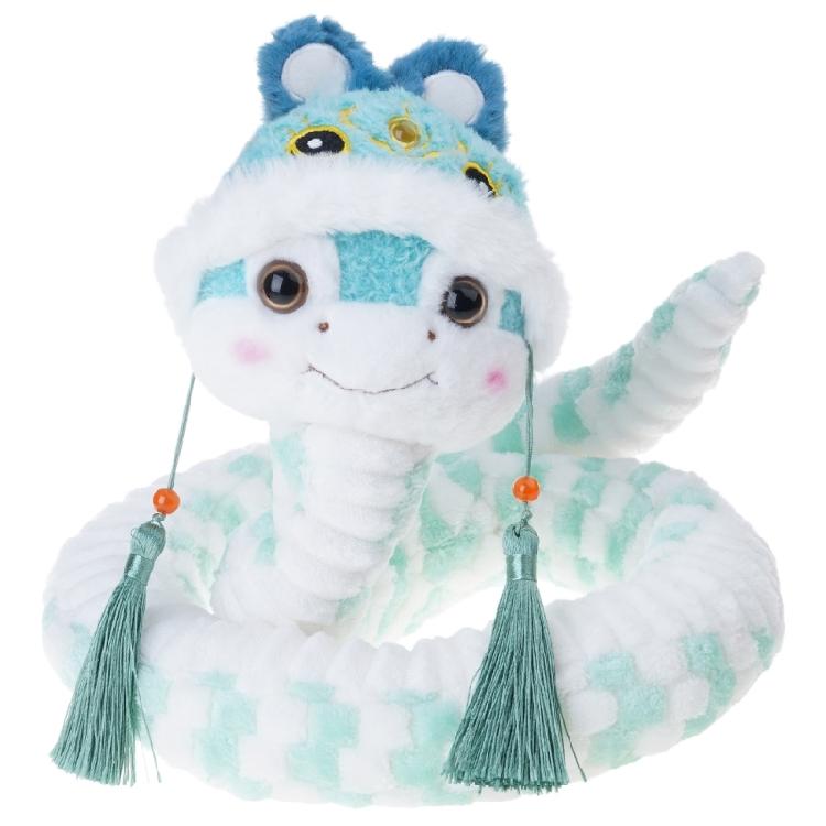 Soft Plushie Snake Year Pillow Bringing Luck Cartoon Cushion for Home Decoration Lover