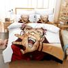 Copripiumino Federa Anime Jujutsu Biancheria da Letto Decorazione Camera da Letto Regalo Bambini Adulto Singolo Matrimoniale Grande Dimensioni Copripiumino con Zip