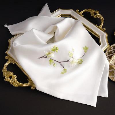 Hang Silu Women's Suzhou Embroidery Magnolia Silk Scarf