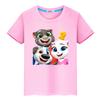 T Shirt for Kids Boy 10year Talking Cute Tom Cat Print Anime Tees  Kawaii Tops Y2k One Piece 100%Cotton Short Pride Tshirt Girl Clothe