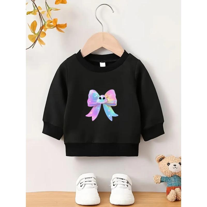 European sizes Halloween Soft And Cute Easy Print Pattern, 0-3 Year Old Kid Durable Wrinkle Resistant Baby Spring And Autumn Thin Round Neck Hoodie